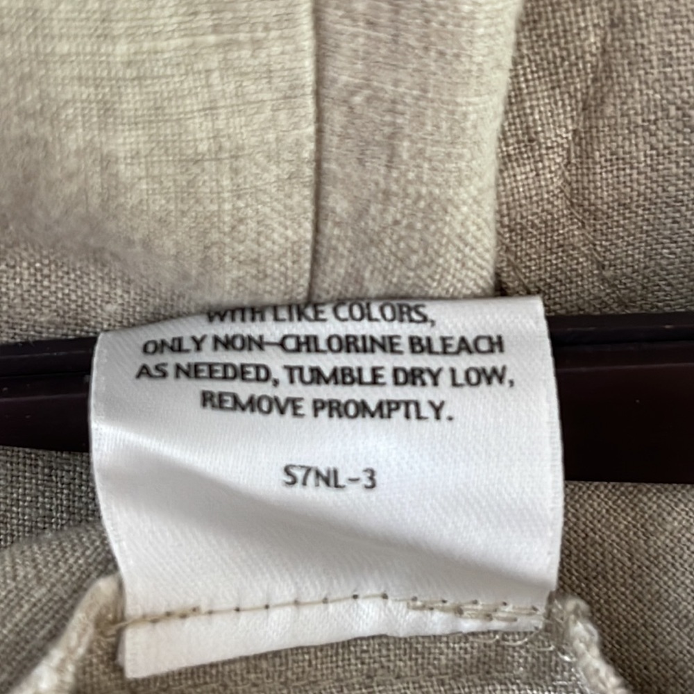 Eileen Fisher Linen Wide Leg Capri Pants Size Petite Medium - Picture 7 of 7